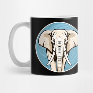 Elephant in circle Mug